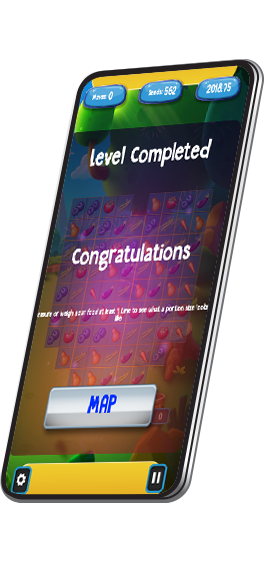 Congratulations for Level Completed screen in WellQuest game